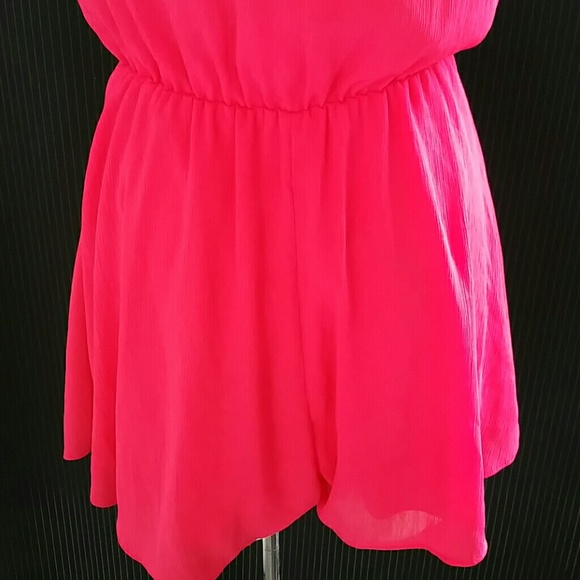 GB Giannini Bini Pink Bow Shoulder Romper - Picture 5 of 8